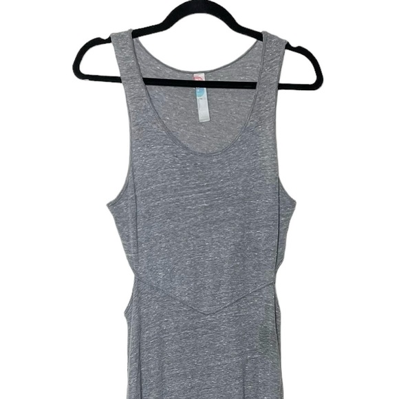 Free People Beach Cut Out Waist Gray Sleeveless Maxi Dress - Picture 8 of 12